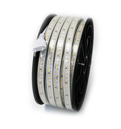 Arbejdslys 50m 230V LED strip - IP67, 120 LED/m, 10W/m, 1000 lm/m