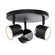 TEATER Rundel LED 3-Spot Lampe 13W 230V i Sort - Nielsen Light