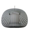 Isabella Castillo Ø40 Pendel Lampe E27 i Sort/Hvid - Nielsen Light