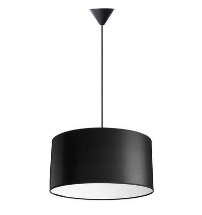 Isabella Castillo Ø50 Pendel Lampe E27 i Sort/Hvid - Nielsen Light