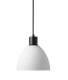 IDA Pendel Lampe Ø18 Til E27 i Sort/Opal Glas