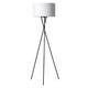 Uptown Gulvlampe E27 i Sort Med Hvid Lampeskærm - Nielsen Light