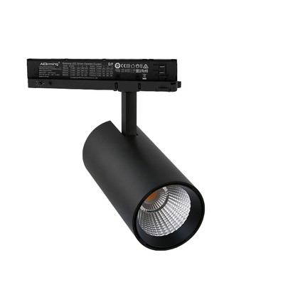 LEDlife PRO-CCT dæmpbar skinnespot 30W - Justerbar CCT + lysstyrke, Sort, 120lm/w, RA92, 3900lm, Flicker free, 3-faset