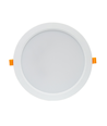 12W Ø14,5cm LED indbygningspanel - IP54 udendørs, Hul: Ø12 cm, Mål: Ø14,5 cm