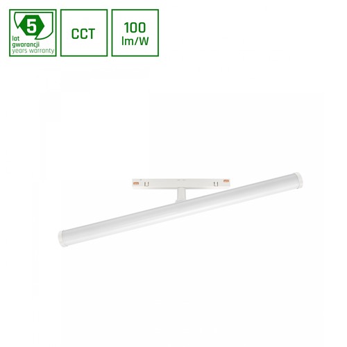 System Shift CCT- Beam Skinne Lys 12W - 28x400x75mm, 150°, Hvid, CCT Switch