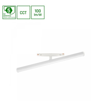 System Shift CCT- Beam Skinne Lys 12W - 28x400x75mm, 150°, Hvid, CCT Switch