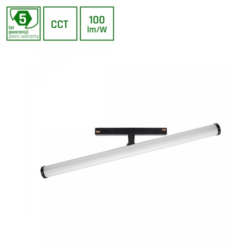 System Shift CCT- Beam Skinne Lys 12W - 28x400x75mm, 150°, Sort, CCT Afbryder