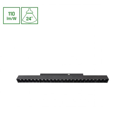 18W SHIFT BASIC GRID M skinnespot, 48V - 115lm/W, 33cm, varm hvid, IP20