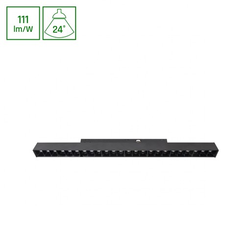 System Shift Basic - Gitter M Lineær Lampende 330mm, 18W, 4000K, Sort