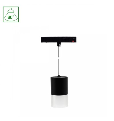 System Shift Basic - Hangit Lampende 7W - nedhængt, 55x95mm, 1100mm wire, 2700K, sort