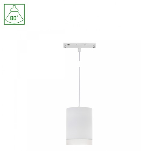 System Shift Basic - Hangit armatur nedhængt, 55x95mm (1100mm wire), 7W, 2700K, hvid