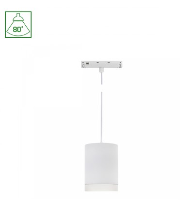 System Shift Basic - Hangit armatur nedhængt, 55x95mm (1100mm wire), 7W, 2700K, hvid
