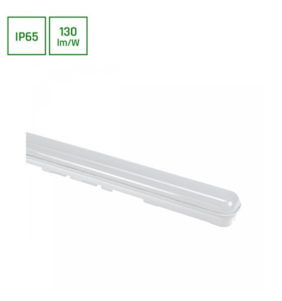 LIMEA GO 25W - Vandtæt, 600mm, Kold Hvid, 230V, 120°, IP65, IK07, 600x60x52mm, Hvid