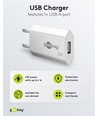 4 Ports USB oplader 30W - Hvid