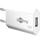 USB oplader 5W - Hvid, USB-A, perfekt til mobil og lamper