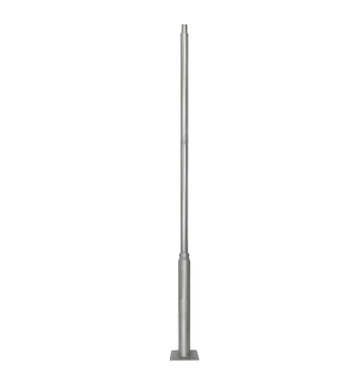 4m Mast til gadelamper og projektører Ø60mm - Grå, forlængbar højde