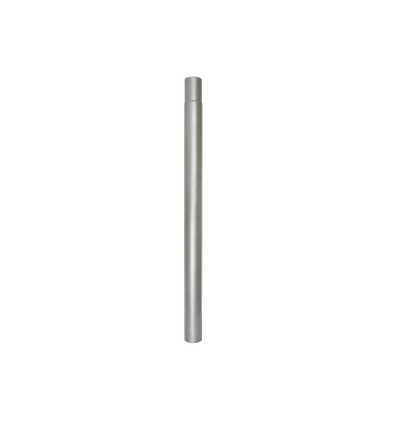 Lygtepæls mast 1 meter forlænger stykke, Ø60mm - Grå