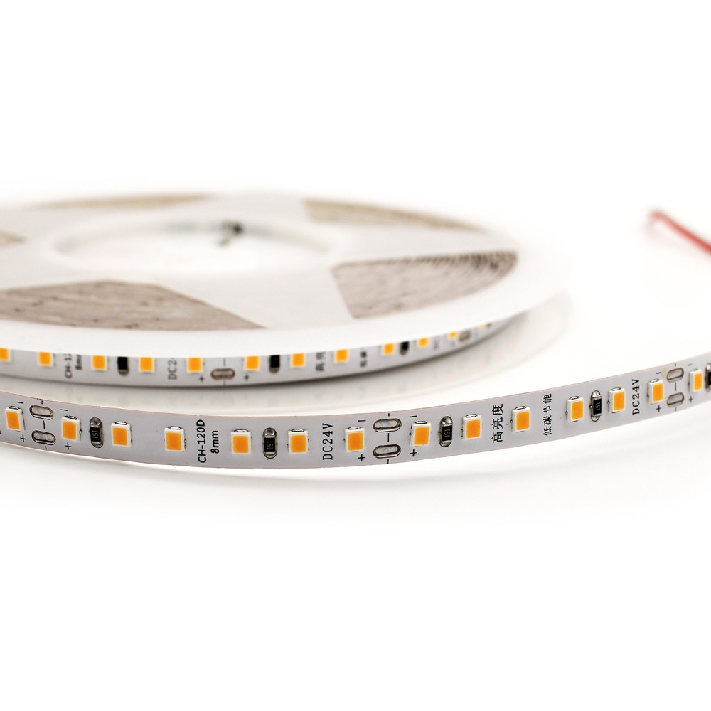 10m 10W/m LED strip, RA98 - 24V DC, IP20, 120 LED pr. meter - Dæmpbar : Dæmpbar, Kulør : Neutral