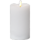 Outlet: LED Flamme 3D Bloklys Med Timer H14 i Hvid - Star Trading