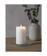 Outlet: LED Flamme 3D Bloklys Med Timer H14 i Hvid - Star Trading
