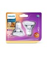 Outlet: Philips GU10 Warm Glow LED Pære 3,8W, 345Lm, Dæmpbar, Ra90 - 2-PAK