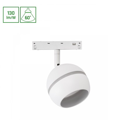 10W SHIFT BASIC GLOBE RING skinnespot til 48V - 130lm/W, 48V, neutral hvid, Ø9cm