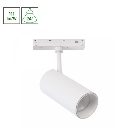 SHIFT Basic Spot - Armatur Retning, 55x120x180mm, 20W, 2700K, Hvid