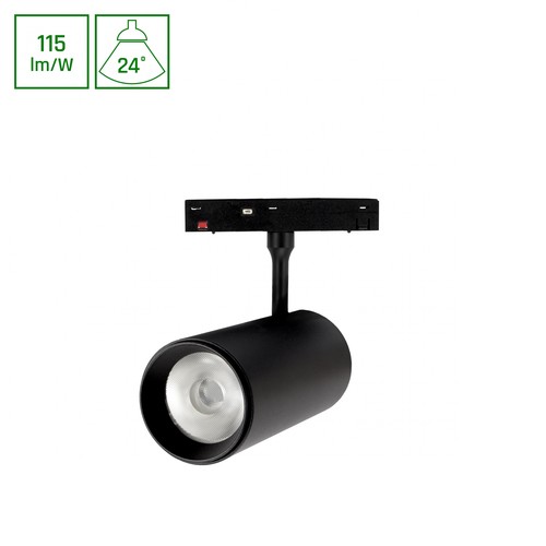 System Shift Basic Spot - Lamperetning 55x120x180mm, 20W, 4000K, sort