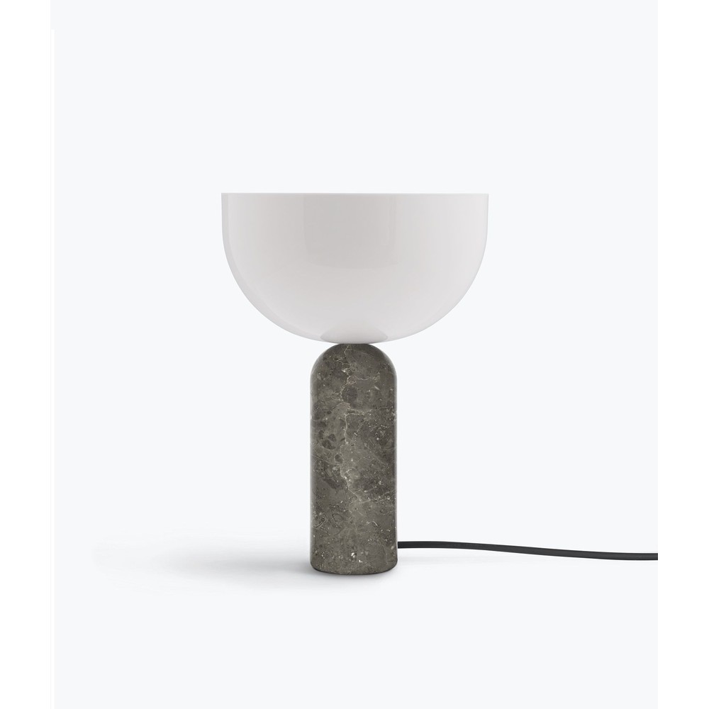 Outlet: Kizu Bordlampe Til E14 Ø25 i Grå Marmor/Hvid - New Works