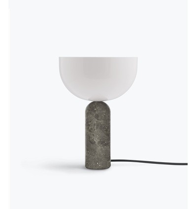 Outlet: Kizu Bordlampe Til E14 Ø25 i Grå Marmor/Hvid - New Works