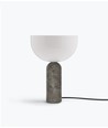 Outlet: Kizu Bordlampe Til E14 Ø25 i Grå Marmor/Hvid - New Works