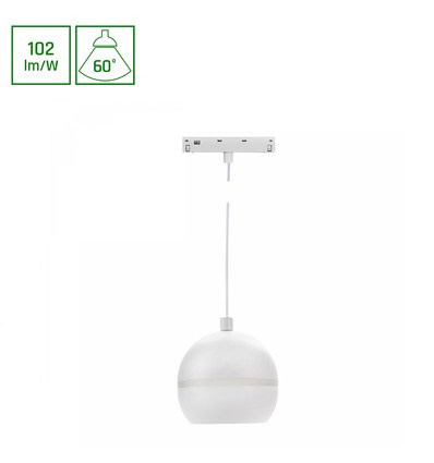 SHIFT Basic - Globe P Ring Kuglelampe, Nedhængt, 90mm, 10W, 2700K, Hvid