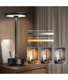 Opladelig LED bordlampe - Sort, touch dæmpbar, CCT, IP20