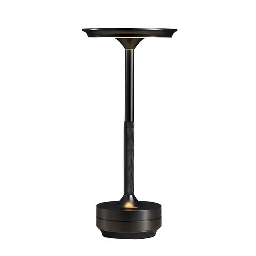 Opladelig LED bordlampe - Sort, touch dæmpbar, CCT, IP20