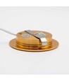 LEDlife Reco68 møbelspot indbygning RA92 - Hul: Ø5,5 cm, Mål: Ø6,8 cm, Guld, 2,7W, 12V DC