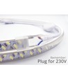 Outlet: 5 m. vandtæt LED strip (Type Y) - 230V, IP67, 120 LED, 10W/m