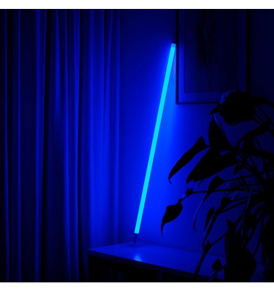120cm Neon Tube LED Blå - Designer rør, inkl. ledning