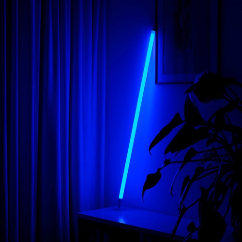 120cm Neon Tube LED Blå - Designer rør, Justerbar lysstyrke, inkl. ledning