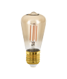 Outlet: EGLO Mini Edison ST48 E27 LED Pære 4W i 1700K, Dæmpbar - Amber