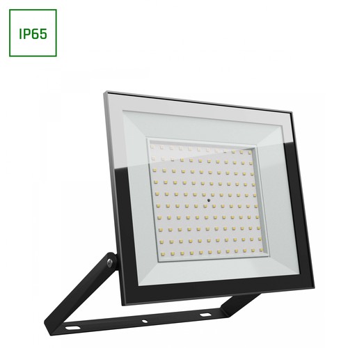 Noctis Lux 4 projektør 100W - neutral hvid, 230V, IP65, 251x207x26mm, sort