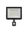Noctis Lux lyskaster 50W - kold hvid, 230V, IP44, 176x221x53mm, sort, PIR sensor
