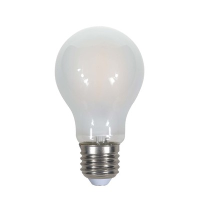 E27 5W LED pære - A60, frostet glas, 6400K, 600lm, 300° spredning