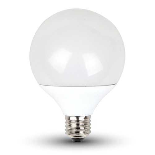 G95 LED Pære 10W E27 - 6400K, Termoplast