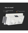 Dobbelt gips indbygningsspot - Firkantet, hvid, til 2x GU10/GU5.3, max 35W, IP20