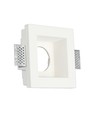 GU10 downlight til gipsloft indspartling - 12x12cm, undersænket