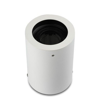 GU10 - lampe, rundt, hvid