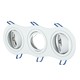 3xGU10 Lampe - Rund, hvid
