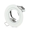 GU10 indbygningsspot - Hvid, aluminium, IP20 indendørs, Hul: Ø7,3 cm, Mål: Ø8,1 cm