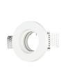 Downlight til indspartling i gips - Gypsum, rund, Ø10cm, hulmål Ø10,3cm, hvid