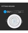 MR16 eller GU10 Downlight kit - Uden lyskilde, hvid, Hul: Ø7,4 cm, Mål: Ø9,9 cm